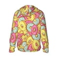 thumbnail image 1 of Kdxio Pink Donut and Blue Print Women Men Sun Protection UPF 50+ Jackets Zip Up Long Sleeve Hoodie Hiking Lightweight with Pockets, 1 of 7