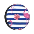 thumbnail image 1 of Kdxio Pink Flamingo for Tire Cover Wheel Protectors Tyre Covers Weatherproof Wheel Covers Universal Fit for Trailer Rv SUV Truck Camper Travel Trailers 17 inch, 1 of 8