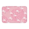 thumbnail image 1 of Kdxio Pink Flamingos and Flowers,16" x 24", Non-Slip Front Door Mats,Outdoor Welcome Mat Washable, 1 of 9