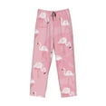 thumbnail image 1 of Kdxio Pink Flamingos and Flowers Print Men's Sleep Pajama Pant Lounge Pants with Pockets, 1 of 8