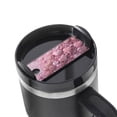 thumbnail image 1 of Kdxio Pink Glitter Heart Candy Name Plate Compatible Stanley Cups Name Tag Acrylic Nameplate Tumbler Lid Topper for Cup Accessories, 1 of 9