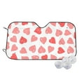 thumbnail image 1 of Kdxio Pink Hearts1 Print Windshield Sun Shade,UV Rays and Sun Heat Protection,Sunshade for Car Windshield,Car Shade Front Windshield - Small, 1 of 6