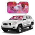 thumbnail image 1 of Kdxio Pink Pig Print Windshield Sun Shade, Foldable Sun Blocker for Car,Truck,SUV Automotive Interior Sun Protection,Reflective Shade for Front Windshield(Small), 1 of 7