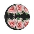 thumbnail image 1 of Kdxio Pink Roses for Tire Cover Wheel Protectors Tyre Covers Weatherproof Wheel Covers Universal Fit for Trailer Rv SUV Truck Camper Travel Trailers 14 inch, 1 of 8