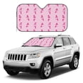 thumbnail image 1 of Kdxio Pink Scarf Snowman Print Windshield Sun Shade, Foldable Sun Blocker for Car,Truck,SUV Automotive Interior Sun Protection,Reflective Shade for Front Windshield(Small), 1 of 6