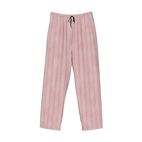 Kdxio Pink Stripes Print Men's Sleep Pajama Pant Lounge Pants with Pockets