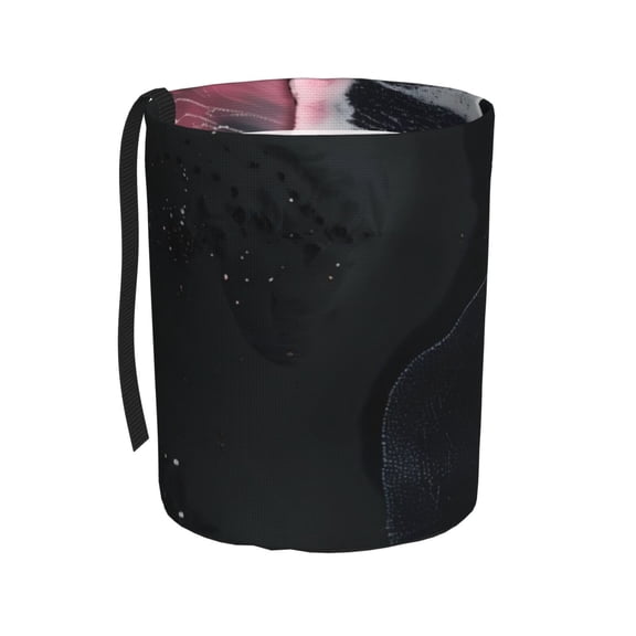 Kdxio Pink White Ocean Waves Car Trash Can Garbage Car Accessories Trash Can Car Waste Bin for for Driver and Passenger Any Vehicle