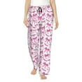 thumbnail image 1 of Kdxio Pink bows Women Pajama Pants Drawstring Pajama Pants Wide Leg Casual Lounge Pants Sleepwear -XX-Large, 1 of 6
