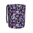 thumbnail image 1 of Kdxio Pink purple rainbow flower butterfly Car Trash Can Garbage Car Accessories Trash Can Car Waste Bin for for Driver and Passenger Any Vehicle, 1 of 7