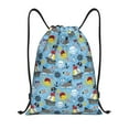 thumbnail image 1 of Kdxio Pirate Marine Animals Print Drawstring Backpack Bag,Waterproof Draw String Back Sack, Gym Drawstring Bags Swim Bag For Unisex, 1 of 9