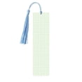thumbnail image 1 of Kdxio Pistachio Green Checkboard Print Metal Tassel Bookmarks,Perfect Gift for Art Lovers and Bookworms Metal Bookmarks for Women, 1 of 8