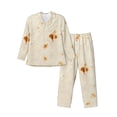 thumbnail image 1 of Kdxio Pita Tortilla Men’s Pajama Set Pajamas For Men 2 Piece PJ Set with Men Pajama Pants and Long Sleeve T-Shirt Lounge Set-Large, 1 of 7