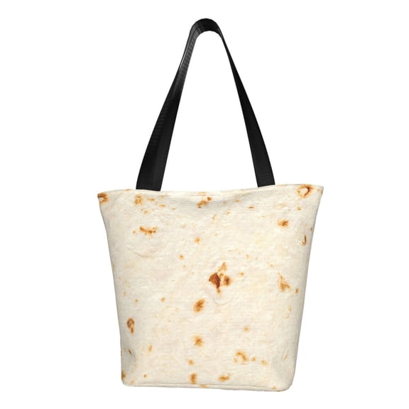 Kdxio Pita Tortilla Women Reusable Grocery Bags Foldable Ripstop,Reusable Shopping Bags for Shopping,Gym,Gift