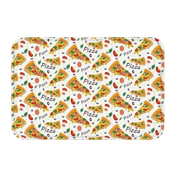 Kdxio Pizza Slices,16" x 24", Non-Slip Front Door Mats,Outdoor Welcome Mat Washable