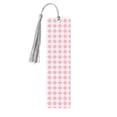 thumbnail image 1 of Kdxio Plaid Heart Print Metal Tassel Bookmarks,Perfect Gift for Art Lovers and Bookworms Metal Bookmarks for Women, 1 of 8