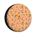 thumbnail image 1 of Kdxio Plaid Sunflower for Tire Cover Wheel Protectors Tyre Covers Weatherproof Wheel Covers Universal Fit for Trailer Rv SUV Truck Camper Travel Trailers 15 inch, 1 of 5