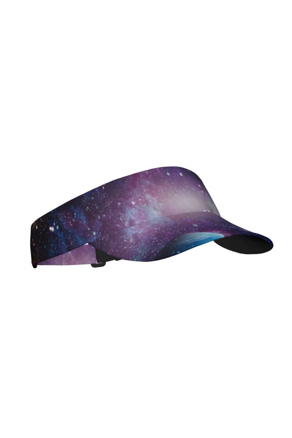 Planets Stars And Galaxies1 Print Sun Visor Hat Golf Visor Adjustable Velcro Outdoor Sports Cap for Men Women