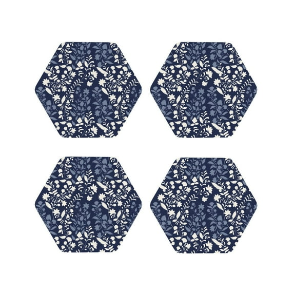 Kdxio Plant Funny Coasters,4 Pcs Leather Coasters,Housewarming Gifts,Protect Furniture from Water Marks Scratch and Damage