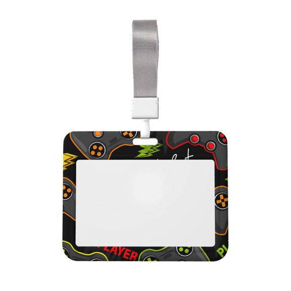 Kdxio Play Game3 Card Badge Holder Work Badge Sleeve for Office, School, Factory, ID Credit Cards, Driver Licenses and Passes