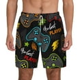 thumbnail image 1 of Kdxio Play Game3 Print Men'S Swim Trunks With Compression Liner 7 Inch Inseam Quick Dry Swim Shorts, 1 of 7