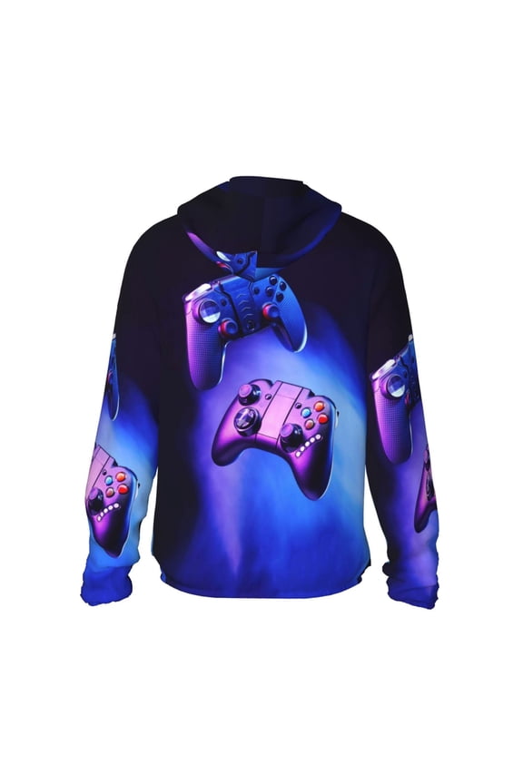 Play Gaming Print Women Men Sun Protection UPF 50+ Jackets Zip Up Long Sleeve Hoodie Hiking Lightweight with Pockets