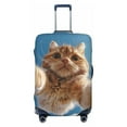 thumbnail image 1 of Kdxio Playful Cat Fisheye View Pattern Luggage Cover for Travel,Elastic and Durable,Fits 18-32 Inch,Anti-Scratch Suitcase Protector-No luggage included, 1 of 5