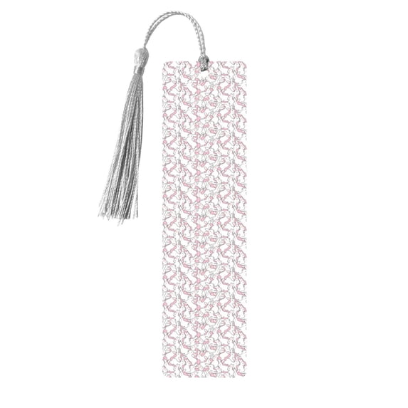 Kdxio Playing Rabbit Print Metal Tassel Bookmarks,Perfect Gift for Art Lovers and Bookworms Metal Bookmarks for Women