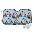 thumbnail image 1 of Kdxio Police Car Print Windshield Sun Shade,UV Rays and Sun Heat Protection,Sunshade for Car Windshield,Car Shade Front Windshield - Medium, 1 of 6