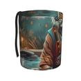 thumbnail image 1 of Kdxio Pond Meditating Tiger Car Trash Can Garbage Car Accessories Trash Can Car Waste Bin for for Driver and Passenger Any Vehicle, 1 of 7