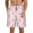 thumbnail image 1 of Kdxio Poodle Dog Pattern Mens Casual Shorts - Drawstring Summer Beach Sports Shorts for Men, 1 of 1