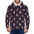 thumbnail image 1 of Kdxio Poodle Dog Print Men Hoodies Casual Hoodies for Men with Zip Pockets Full Zip Long Sleeve Sweatshirt Sports Hooded Jacket-Medium, 1 of 5