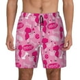 thumbnail image 1 of Kdxio Poodle Dog Print Men's Swim Trunks with Compression Liner 7 Inch Inseam Quick Dry Swim Shorts, 1 of 7