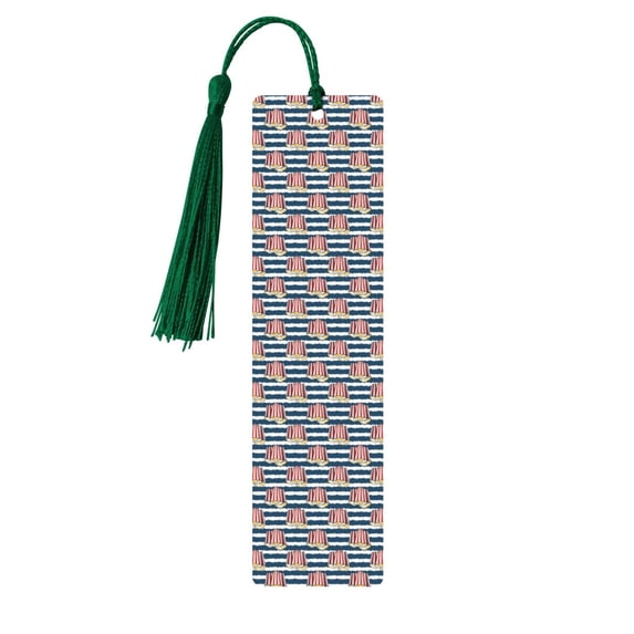 Kdxio Popcorn Print Metal Tassel Bookmarks,Perfect Gift for Art Lovers and Bookworms Metal Bookmarks for Women