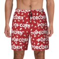 thumbnail image 1 of Kdxio Popcorn2 Print Men's Swim Trunks with Compression Liner 7 Inch Inseam Quick Dry Swim Shorts, 1 of 5
