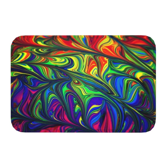 Kdxio Pride Rainbow,16" x 24", Non-Slip Front Door Mats,Outdoor Welcome Mat Washable