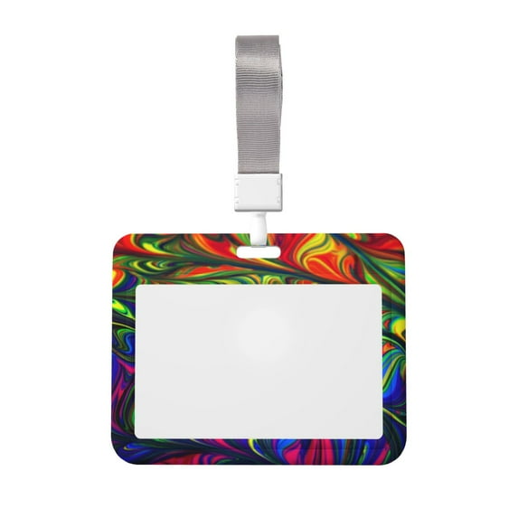 Kdxio Pride Rainbow Card Badge Holder Work Badge Sleeve for Office, School, Factory, ID Credit Cards, Driver Licenses and Passes