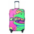 thumbnail image 1 of Kdxio Psychedelic Cartoon Frog Pattern Luggage Cover for Travel,Elastic and Durable,Fits 18-32 Inch,Anti-Scratch Suitcase Protector-No luggage included, 1 of 1