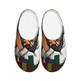 thumbnail image 1 of Kdxio Pug Dog Women's Men's Slippers Plush Slip-On House Slipper for Winter Indoor Soft Cushion Non-slip Fluffy Slides Slippers-8, 1 of 7