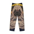 thumbnail image 1 of Kdxio Pug dog Yoga Print Men's Sleep Pajama Pant Lounge Pants with Pockets, 1 of 8