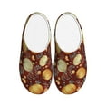 thumbnail image 1 of Kdxio Pumpkin Leaf Daisy Women's Men's Slippers Plush Slip-On House Slipper for Winter Indoor Soft Cushion Non-slip Fluffy Slides Slippers-46/47, 1 of 7