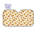thumbnail image 1 of Kdxio Pumpkin Maple Leaves Print Front Windshield Sun Shade,Folding Auto Sunshade for Car Truck SUV-, 1 of 7