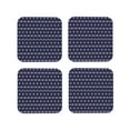 thumbnail image 1 of Kdxio Purple And Blue Squares Funny Coasters,4 Pcs Leather Coasters,Housewarming Gifts,Protect Furniture From Water Marks Scratch And Damage, 1 of 1