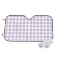 thumbnail image 1 of Kdxio Purple Checkboard Print Windshield Sun Shade,UV Rays and Sun Heat Protection,Sunshade for Car Windshield,Car Shade Front Windshield - Small, 1 of 6