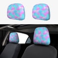 thumbnail image 1 of Kdxio Purple Dragon Scales Pattern Print 2 Piece Car Head Rest Covers Set Auto Front/Rear Seats Headrest Cover Universal Fit Most Cars,Sedan, SUV, 1 of 9