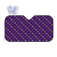 thumbnail image 1 of Kdxio Purple Mardi Gras Print Front Windshield Sun Shade,Folding Auto Sunshade for Car Truck SUV-Small, 1 of 7