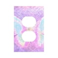 thumbnail image 1 of Kdxio Purple Sparkling Butterfly Decorator Light Switch or Receptacle Outlet Wall Plate Decorator Wall Plate Child Safe Outlet Cover-Style S, 1 of 6