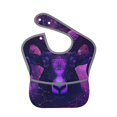 thumbnail image 1 of Kdxio Purple Starry Sky Antelope Bibs For Babies, Baby Bibs for Eating, Toddler Bibs, Waterproof Bibs, Feeding Bibs, for Toddlers, Boys, Girls, 1 of 8