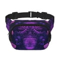 thumbnail image 1 of Kdxio Purple Starry Sky Antelope Crossbody Double Layer Waist Bag Belt Bag for Unisex Fanny Pack Fashion Waist Packs for Hiking Running Shopping Traveling, 1 of 9