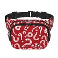 thumbnail image 1 of Kdxio Question Marks1 Crossbody Double Layer Waist Bag Belt Bag for Unisex Fanny Pack Fashion Waist Packs for Hiking Running Shopping Traveling, 1 of 9