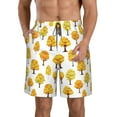 thumbnail image 1 of Kdxio Qutumn Tree Pattern Mens Casual Shorts - Drawstring Summer Beach Sports Shorts for Men, 1 of 9